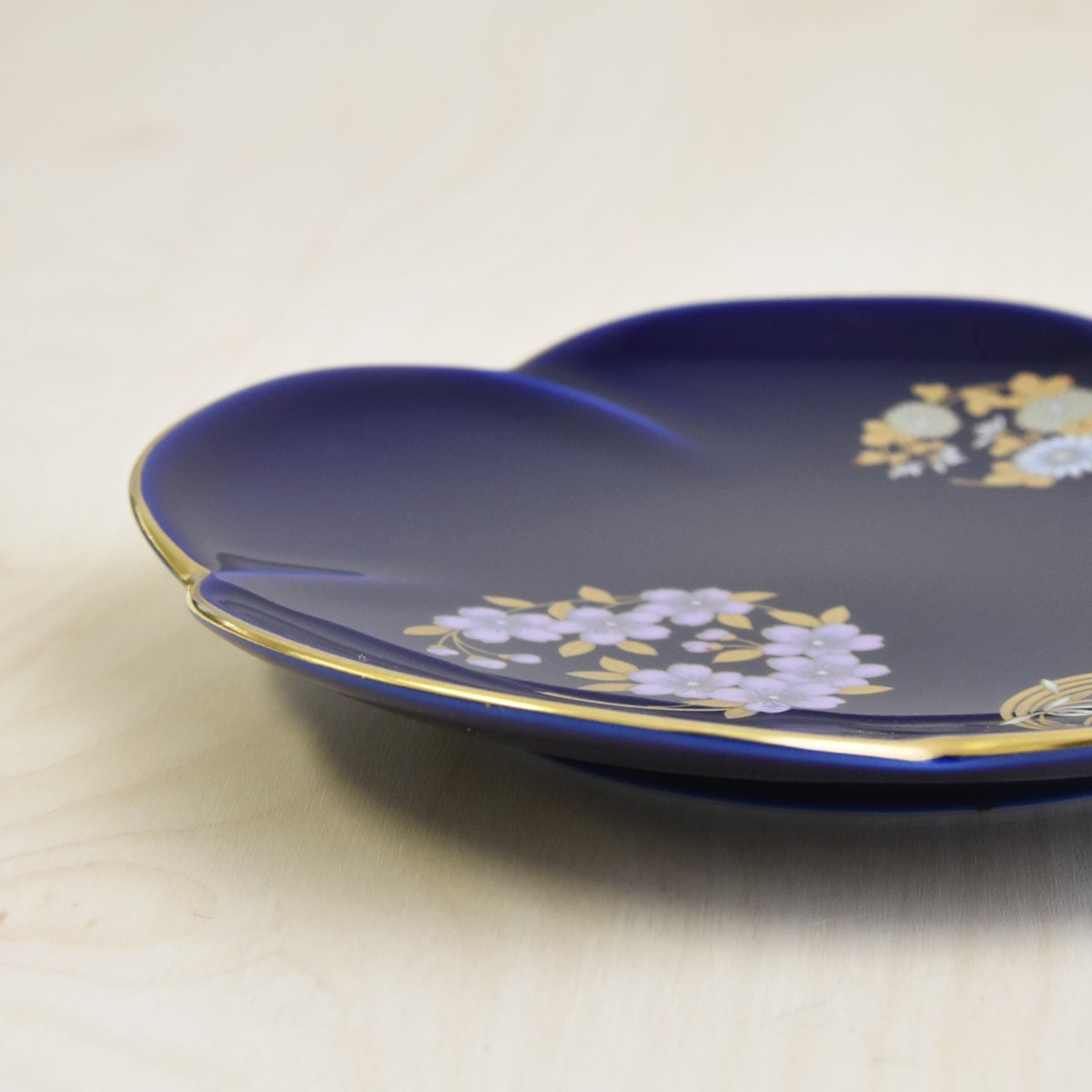 ルリ花丸紋）小皿5枚セット|有田焼の老舗-香蘭社オンラインショップ