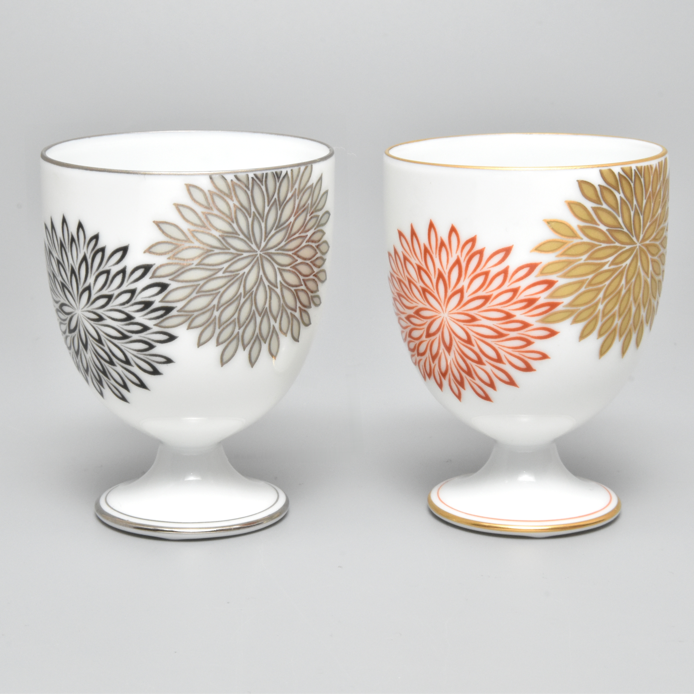華もよう）ペアワインカップ|有田焼の老舗-香蘭社オンラインショップ