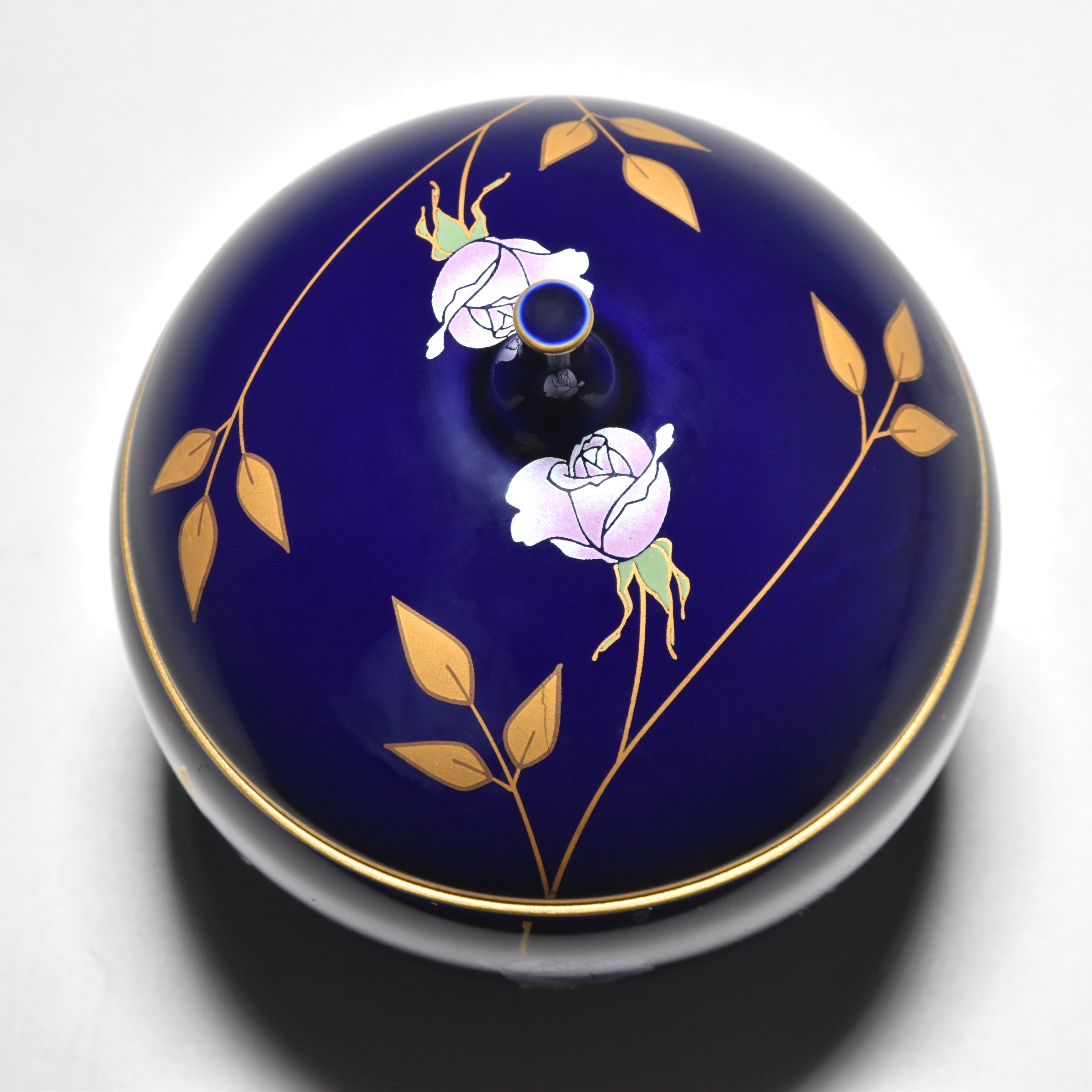 ルリ薔薇）キャンディーポット|有田焼の老舗-香蘭社オンラインショップ