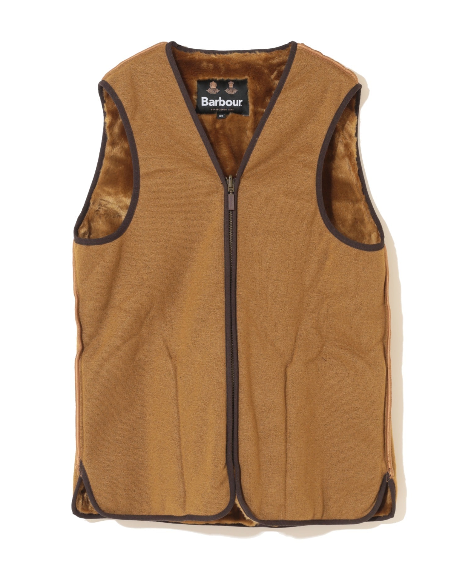 BARBOUR/バブアー/フロントジップファーライナーベスト（スリム