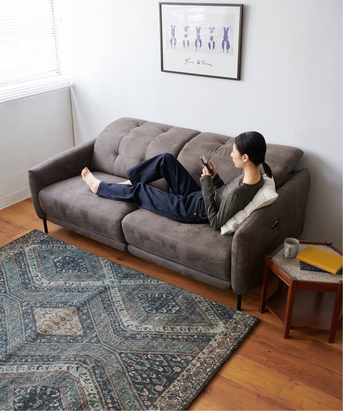 まもなく仕様変更・価格値上げ】SHEFFIELD RECLINING SOFA グレー
