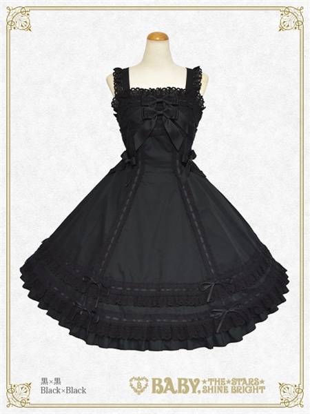 Marquise ジャンパースカート（クロ×白）(クロ×白)｜ ベイビー、ザ