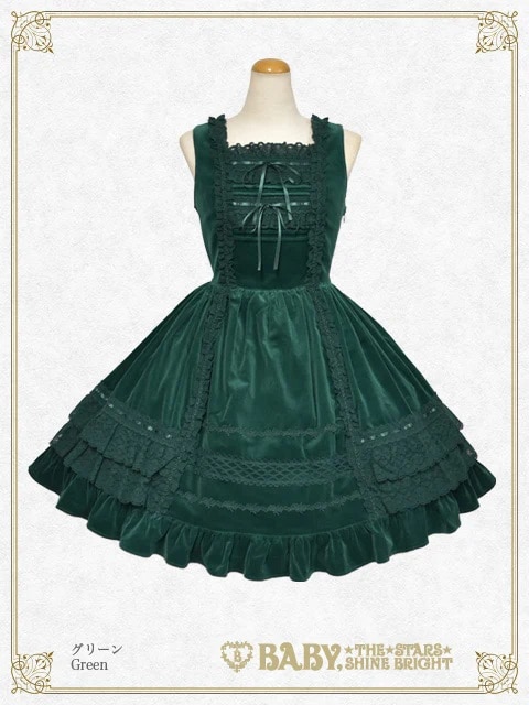 別珍レースフリルジャンパースカート(ローズピンク)｜ ベイビー、ザ