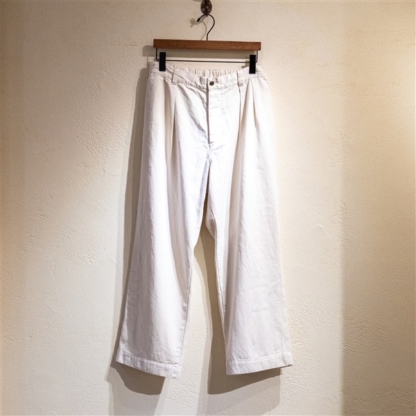 UpcycleLino】BASIC チノ 2タックワイドパンツ(1 NATURAL)｜ nest Robe