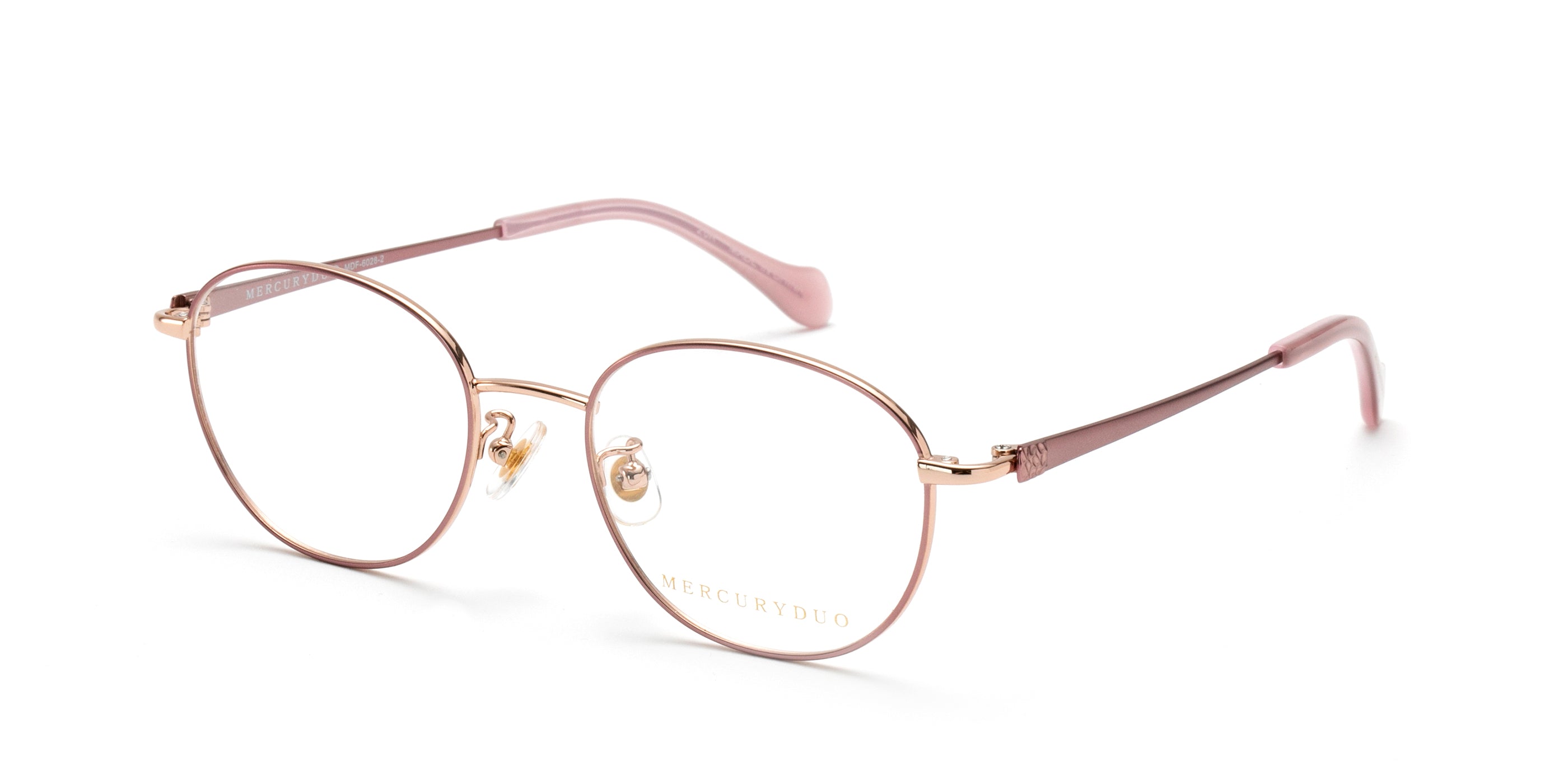 MERCURY-DUO】 MDF6025-4 ゴールド/ピンク メガネ MERCURY-DUO