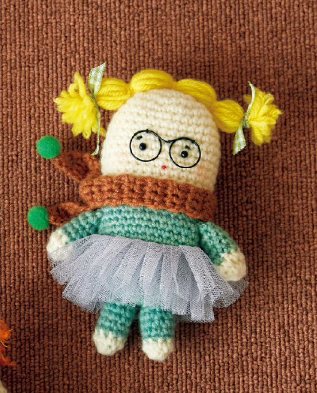 編み物 |おしゃれGIRLSあみぐるみ（DLknit-0053） | 編み図