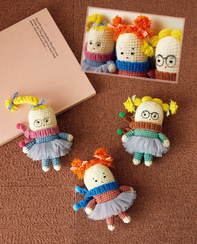 編み物 |おしゃれGIRLSあみぐるみ（DLknit-0053） | 編み図