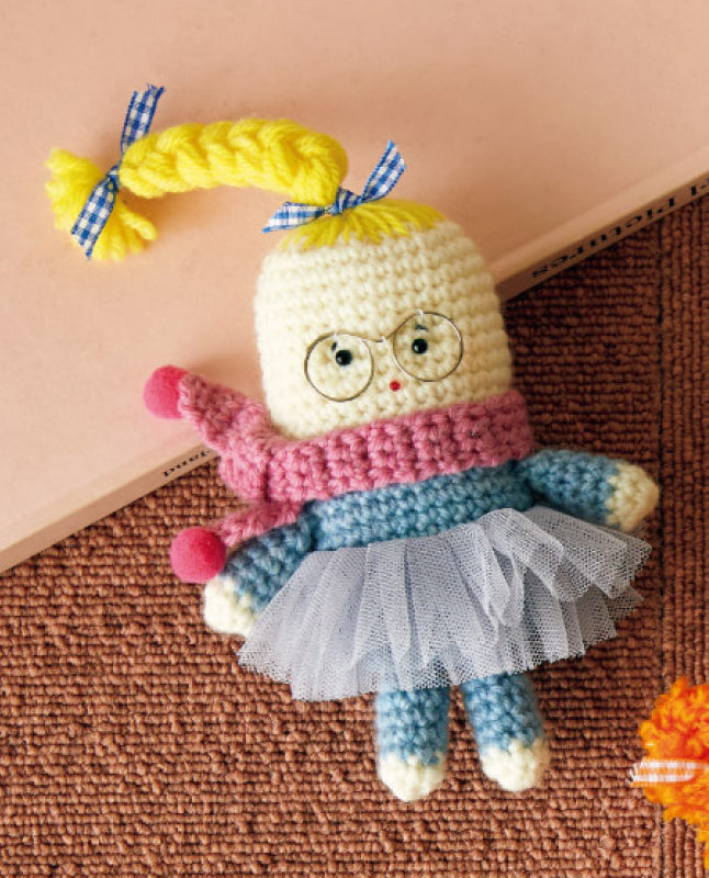 編み物 |おしゃれGIRLSあみぐるみ（DLknit-0053） | 編み図