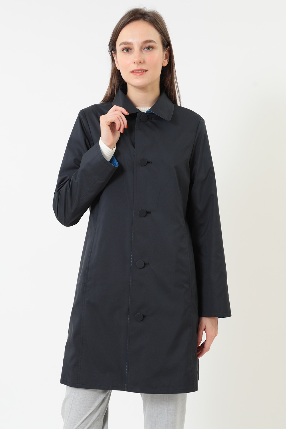 リバーシブルシングルステンカラーコート｜DAKS（ダックス）公式