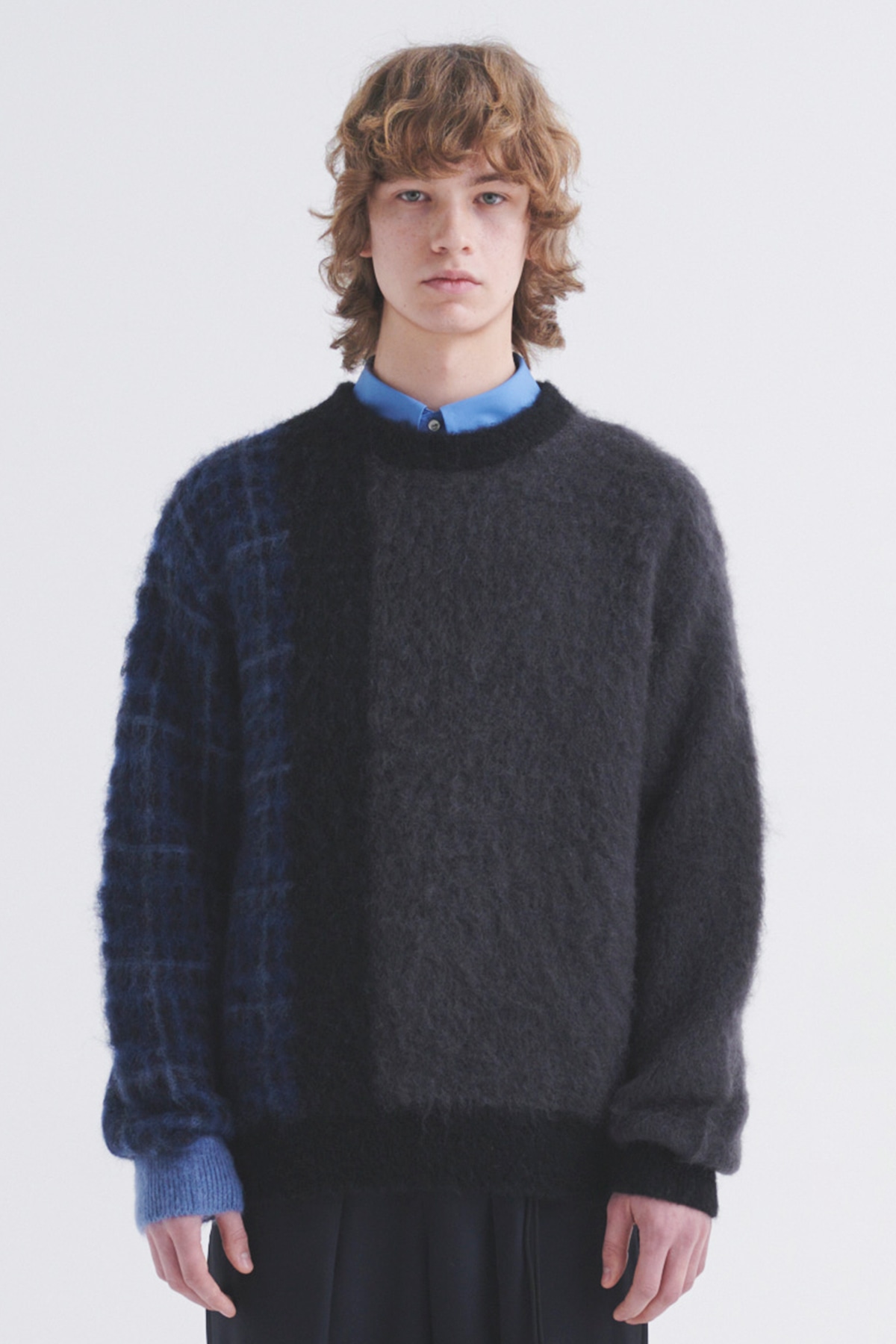 CULLNI for DAKS アシンメトリーモヘアシャギーニット A52V561279