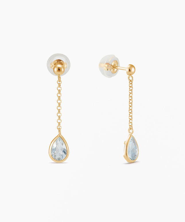 K18YG アクアマリン ピアス|festaria Online Shop(フェスタリア