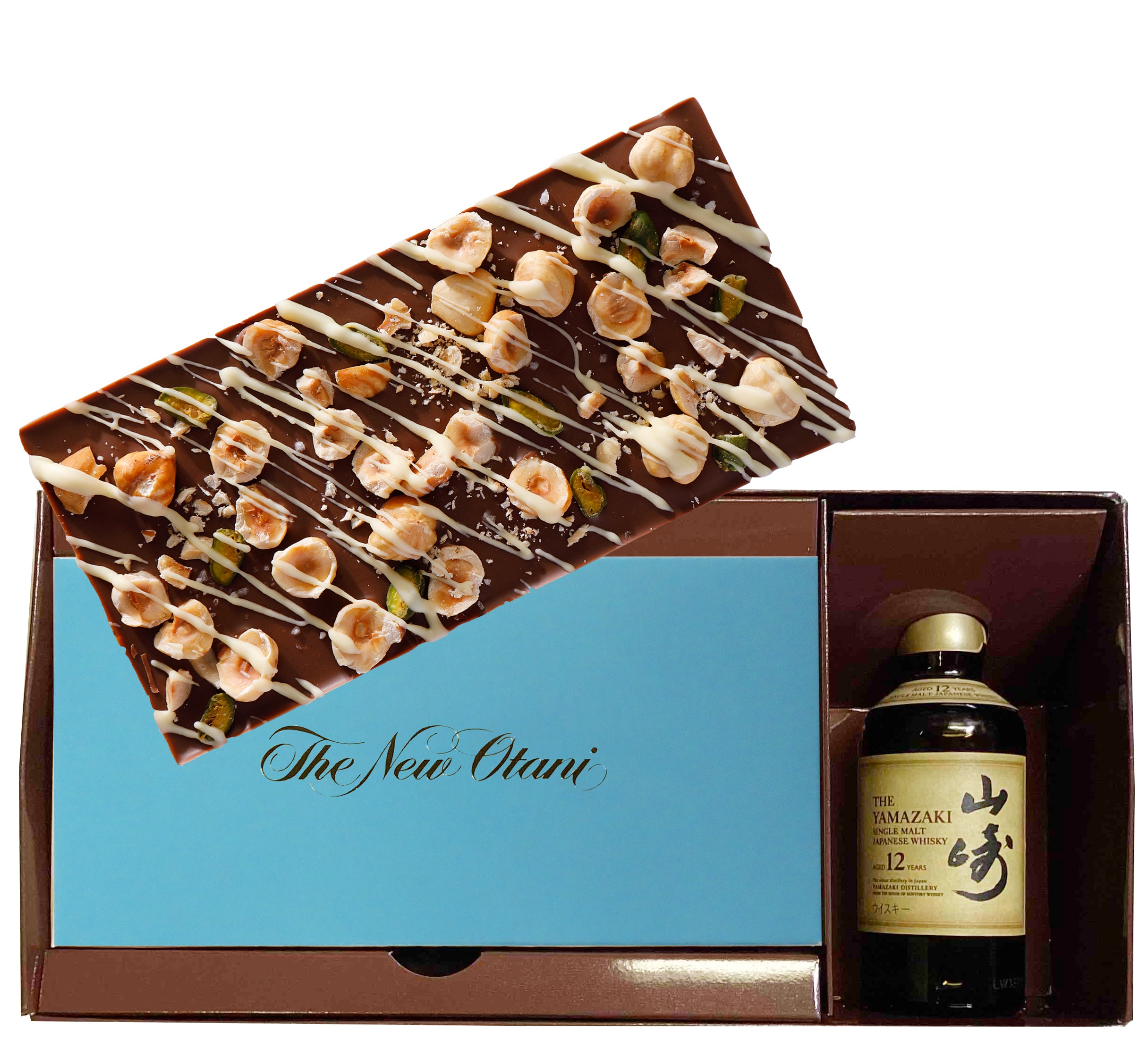 タブレットチョコ(ヘーゼル)＆山崎12年ミニボトルセット – ホテル