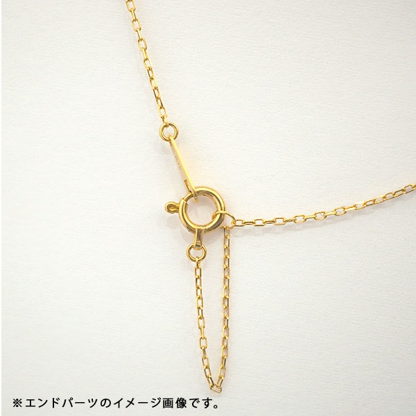 K10YGフレッシュウォーターパール/ピンクトルマリンネックレス