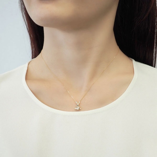 K18YGブラックダイヤモンド/ダイヤモンドネックレス | ポンテヴェキオ