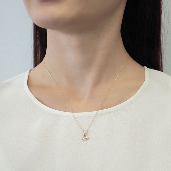 K18YGブラックダイヤモンド/ダイヤモンドネックレス | ポンテヴェキオ