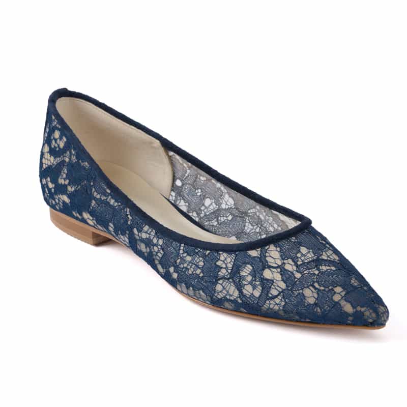 レース素材 フラットパンプス（2231058）｜BARNEYS NEW YORK