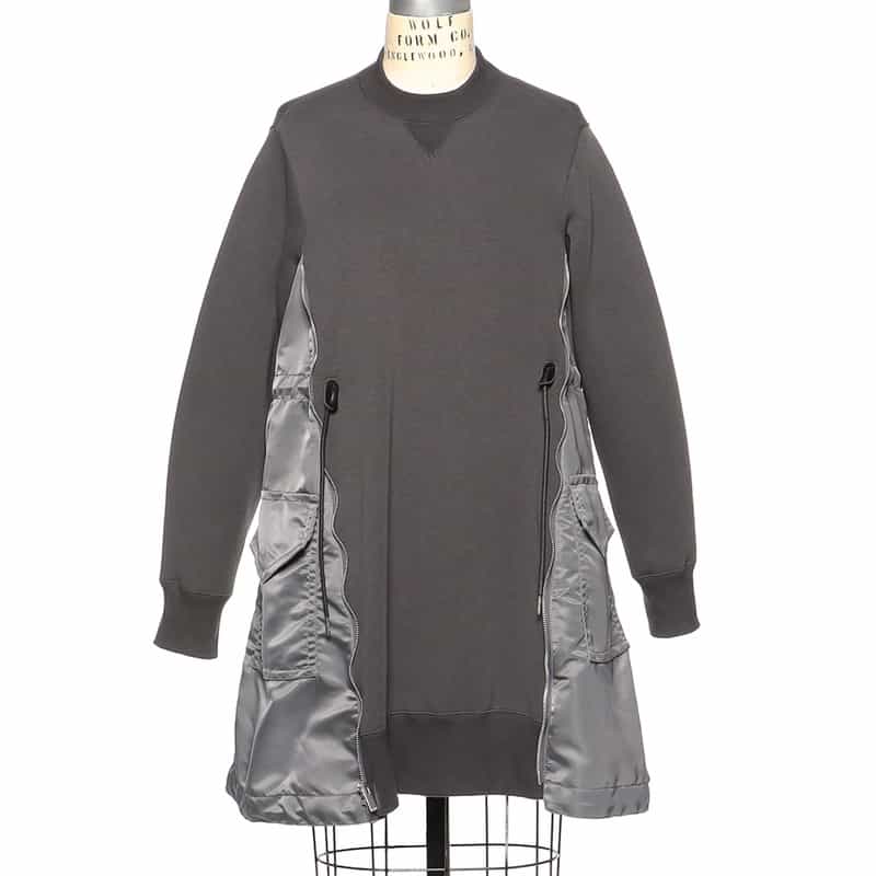 SACAI＜サカイ＞コンビネーション スウェットドレス（2244787）｜SACAI