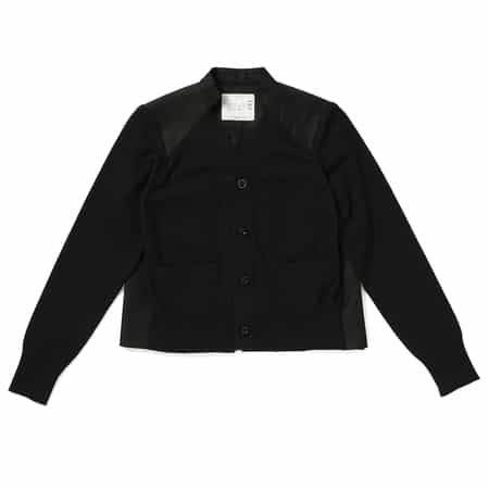 SACAI＜サカイ＞コンビネーション バックプリーツVネックニット