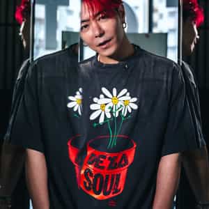 SAINT MXXXXXX＜セント マイケル＞ ヴィンテージ加工プリントTシャツ