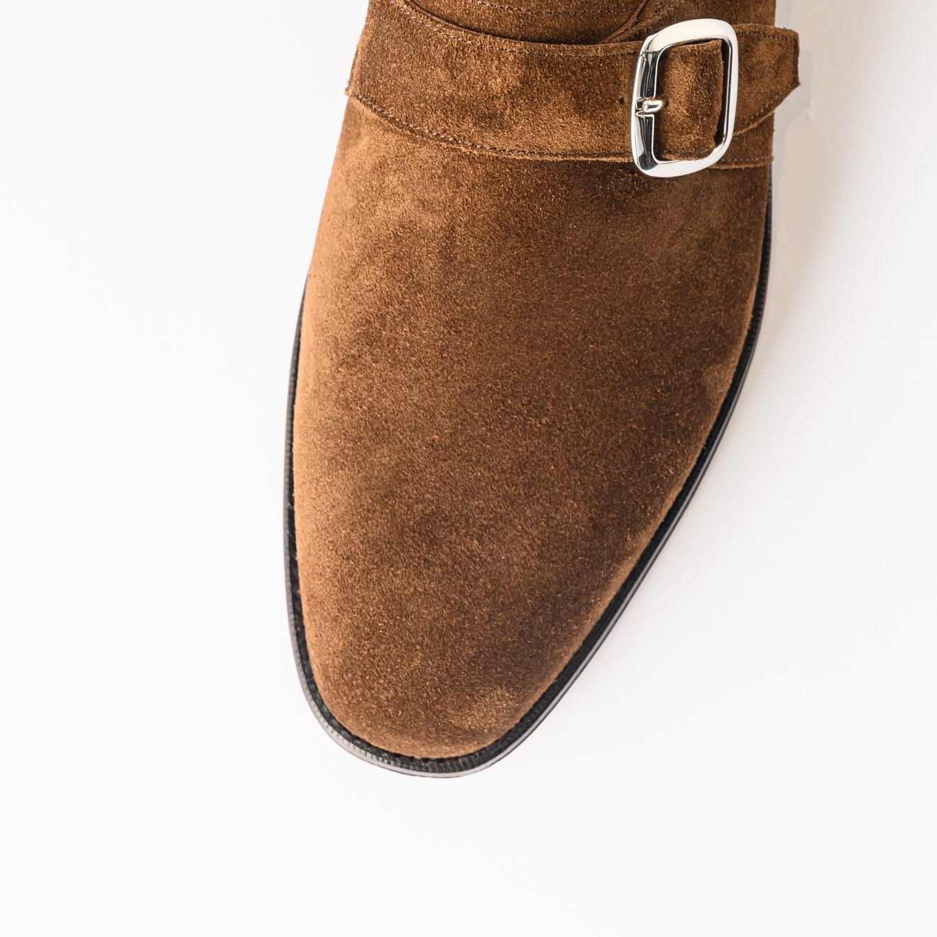 英国流 / スエードシングルモンクシューズ ブラウン | ONLY ONLINE STORE