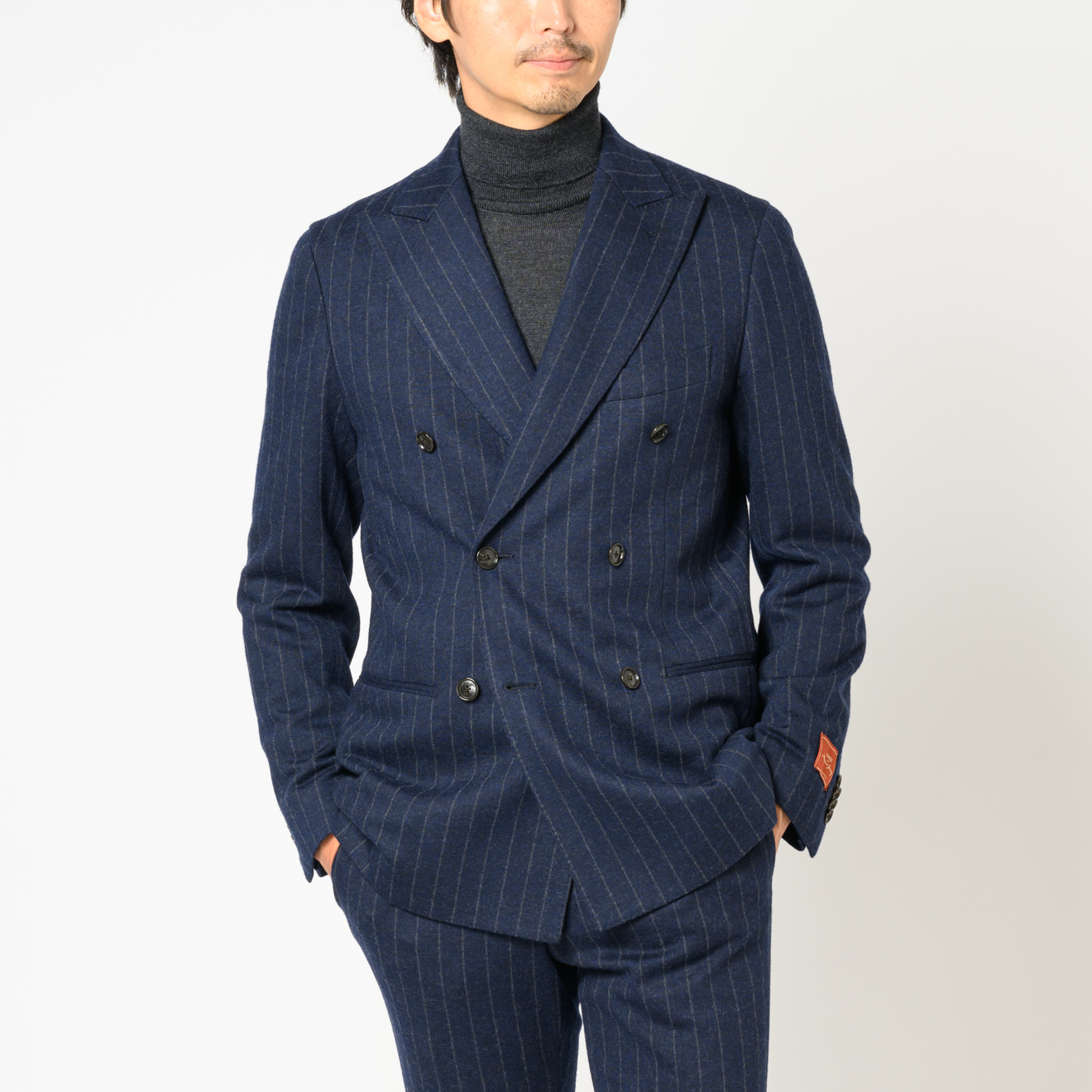 メリノジャージー ダブルブレスト ネイビーストライプ | ONLY ONLINE STORE