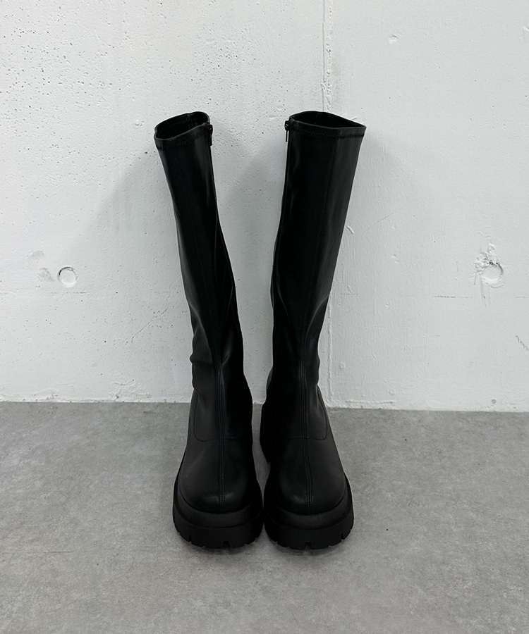 ストレッチロングブーツ(M BLACK): シューズ｜PMbox P&M OFFICIAL