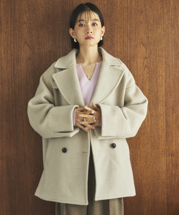 ビーバーピーコート(38 NAVY): アウター｜PMbox P&M OFFICIAL ONLINE