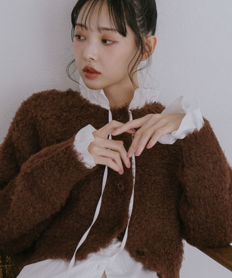 フリルカラーブラウス(M OFF WHITE): トップス｜PMbox P&M OFFICIAL