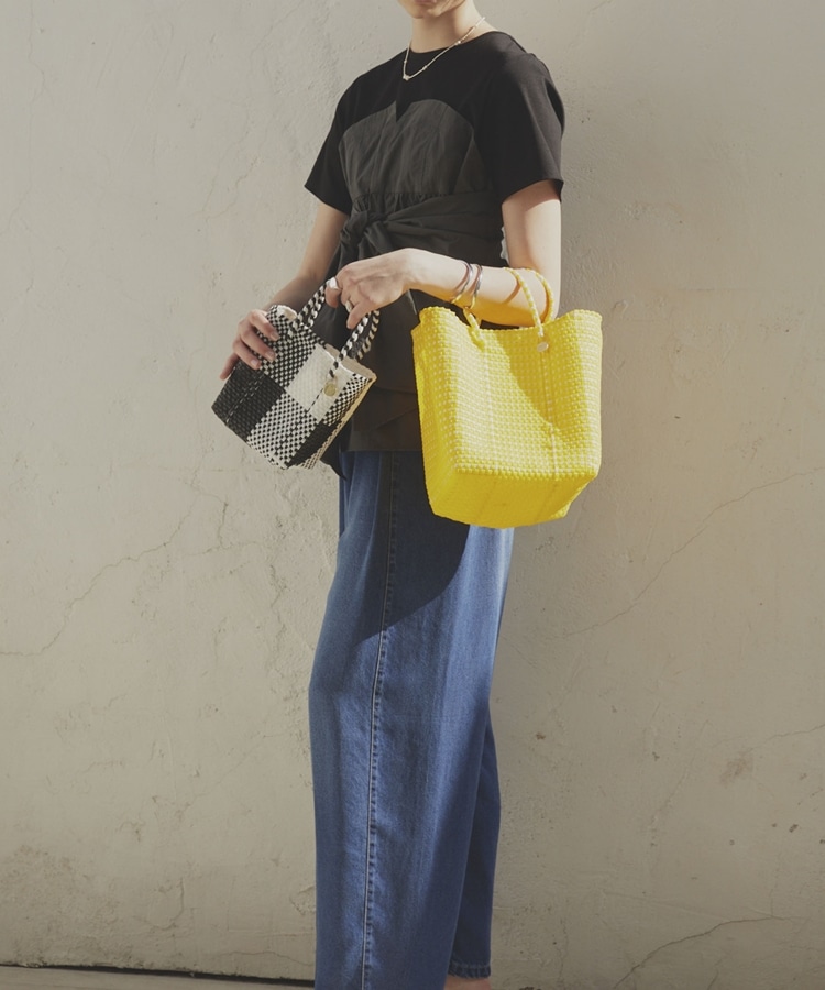 Letra】MERCADO BUCKET MINI CHECK S／H