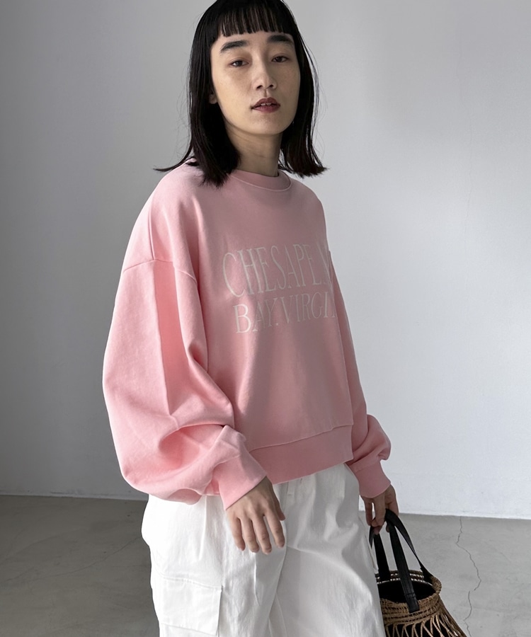 VIRGINIAロゴウォッシュスウェット(F PINK): トップス｜PMbox