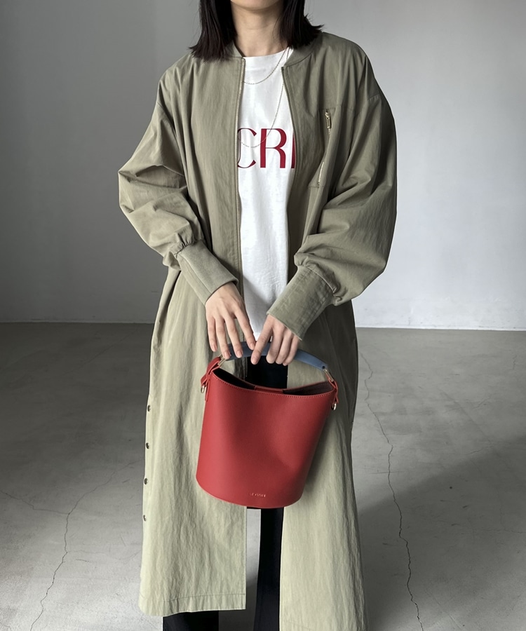 バックギャザーロングMA-1(F GREIGE): アウター｜PMbox P&M OFFICIAL