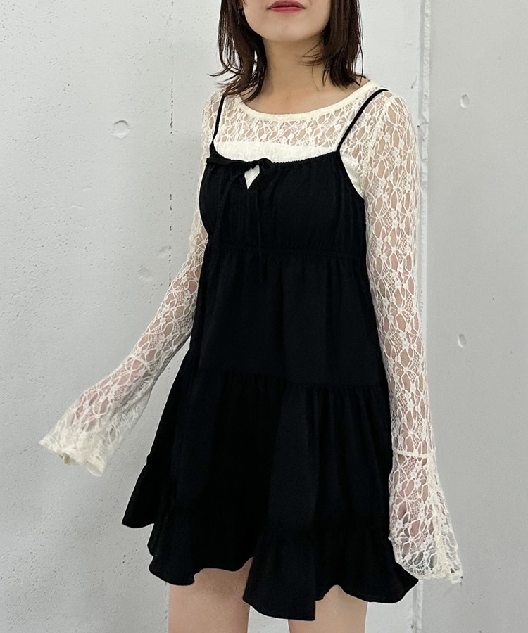 ティアードキャミチュニック(M BLACK): トップス｜PMbox P&M OFFICIAL