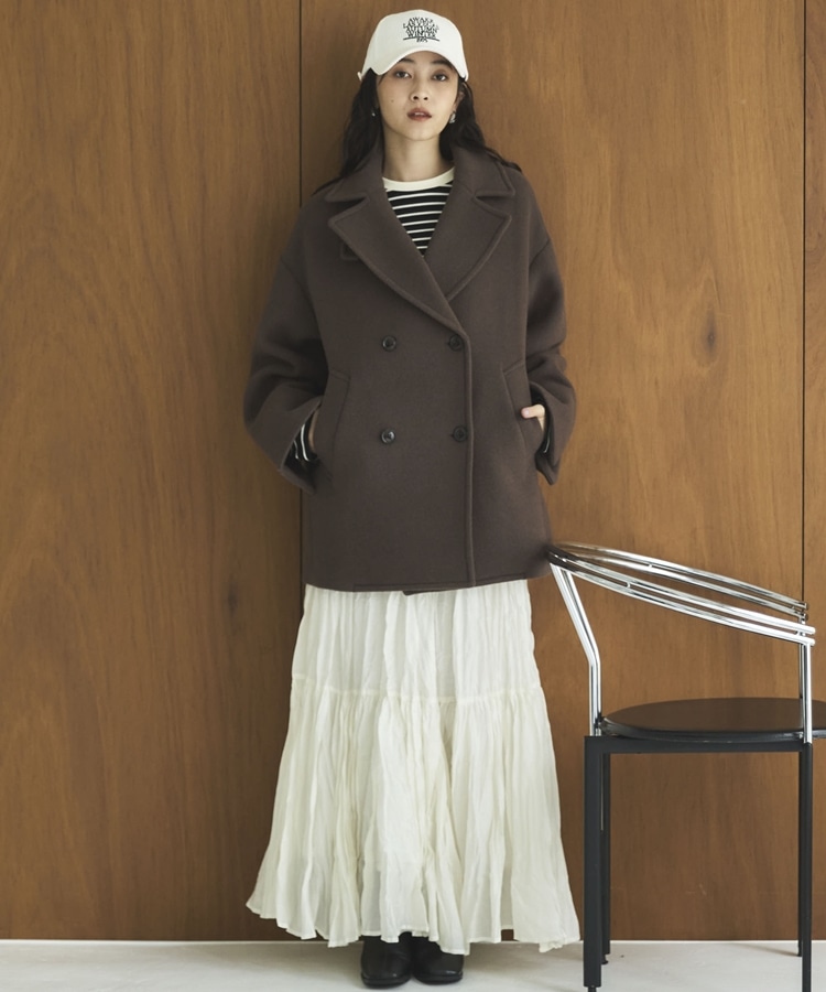 ビーバーピーコート(38 NAVY): アウター｜PMbox P&M OFFICIAL ONLINE