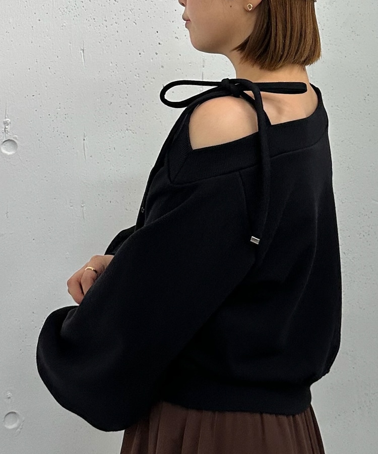 肩リボンワンショルスウェット(M BROWN): トップス｜PMbox P&M