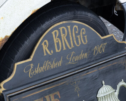 Vintage R. Brigg Finest Tea Advertising Sign - On The Square Emporium