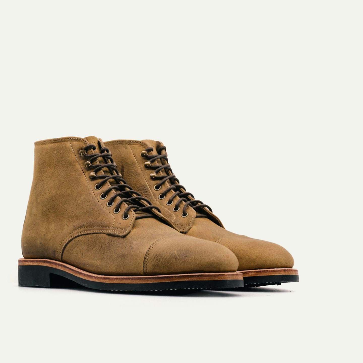 Cap-Toe Lakeshore Boot - Gaucho Waxed Kudu, Vibram 430 Mini-Lug