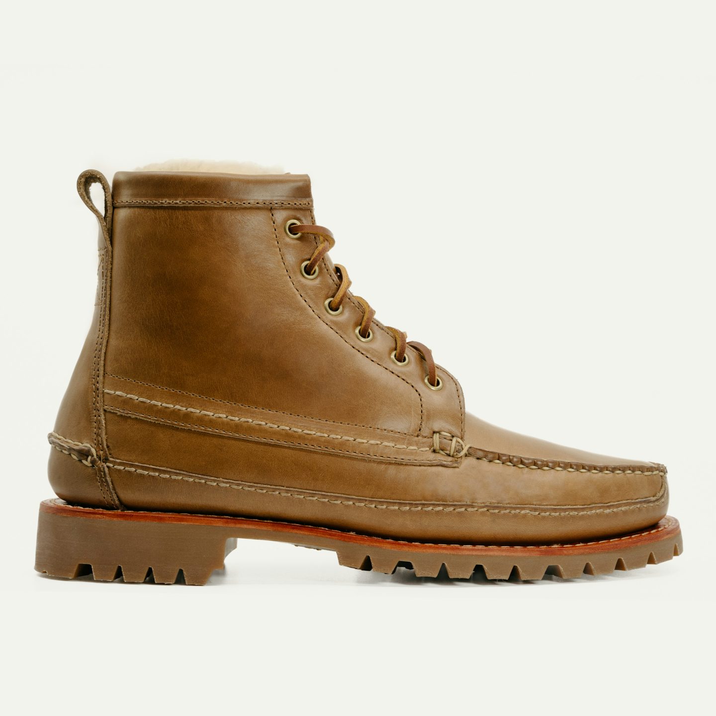 Shearling Camp Boot - Horween Natural Chromexcel, Vibram 132