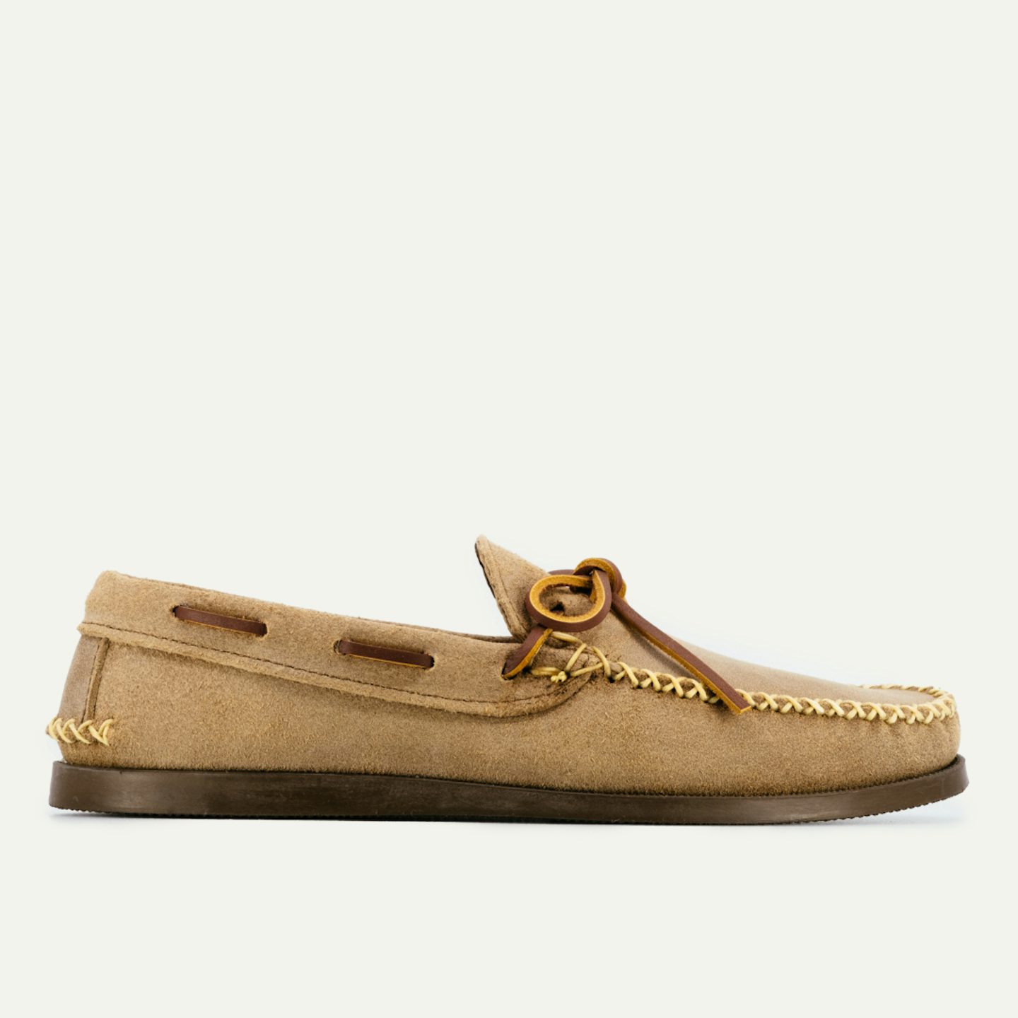 Cross-Stitch Camp Moc - Natural Chromexcel Roughout, Camp Sole