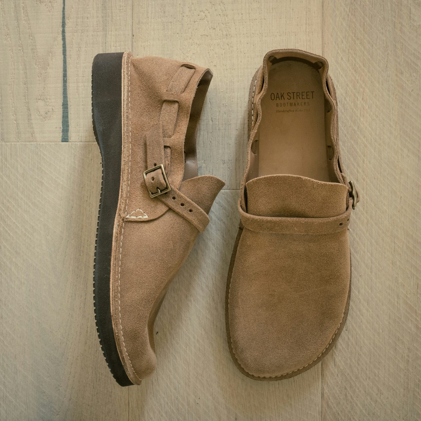 Country Loafer - Natural Chromexcel Roughout, Vibram 2060 Sole