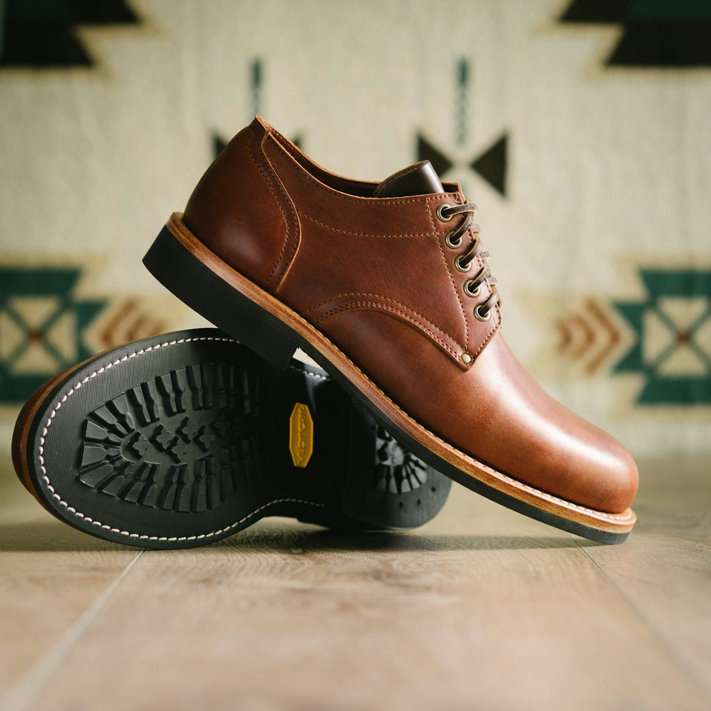 Trench Oxford - Seidel Light Brown Mustang, Vibram 430 Mini-Lug