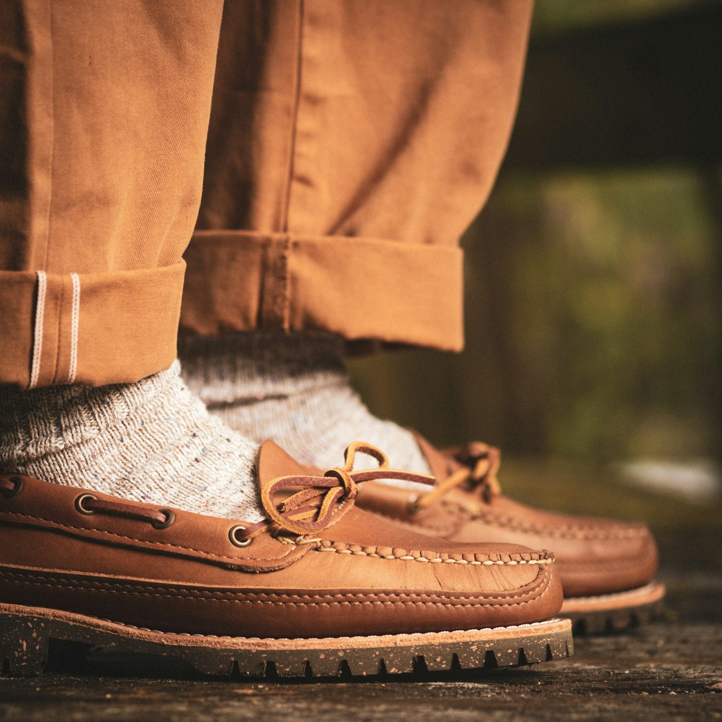 Angler Moc - Natural Chromexcel, SVIG Cortina Cork Sole - Made in