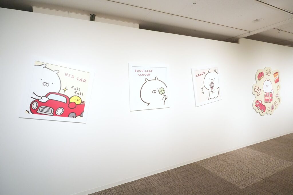 歴代LINEスタンプや立体物、原画まで「うさまる」の世界観を味わえる