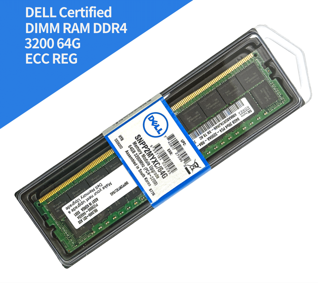 DELL] DDR4 3200 64GB 2Rx4 ECC REG 伺服器專用記憶體(R-DIMM) - OSSLab.tv