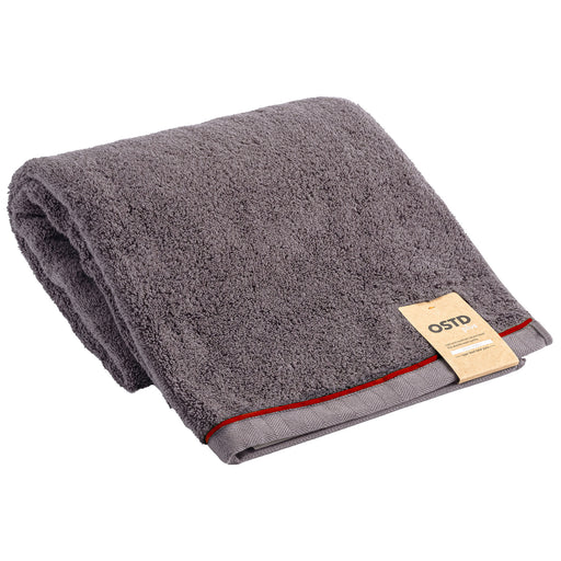 もこもこ厚手 バスタオル1枚〈グレージュ〉超吸水・アウトドア向け