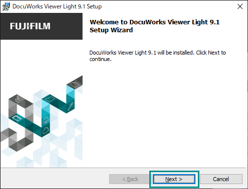 Installing DocuWorks Viewer Light