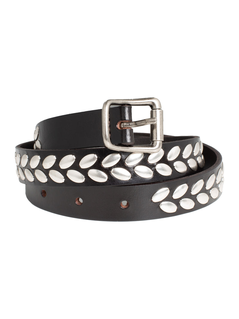 Lemaire Almond Stud Belt 20 Dark Brown – Opia