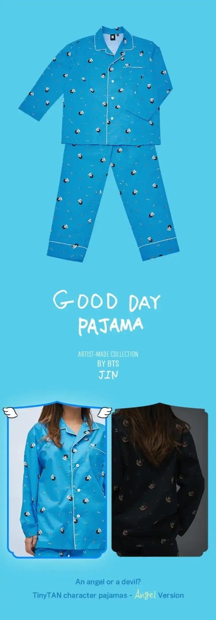 Buy Jin Pajama and Pillow [BTS Artist-Made Collection] | Oppa Store