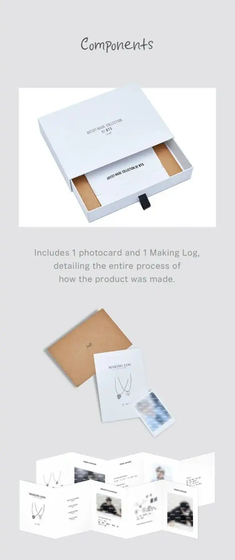 Buy Suga Black Note & Guitar Pick Necklace [BTS Artist-Made