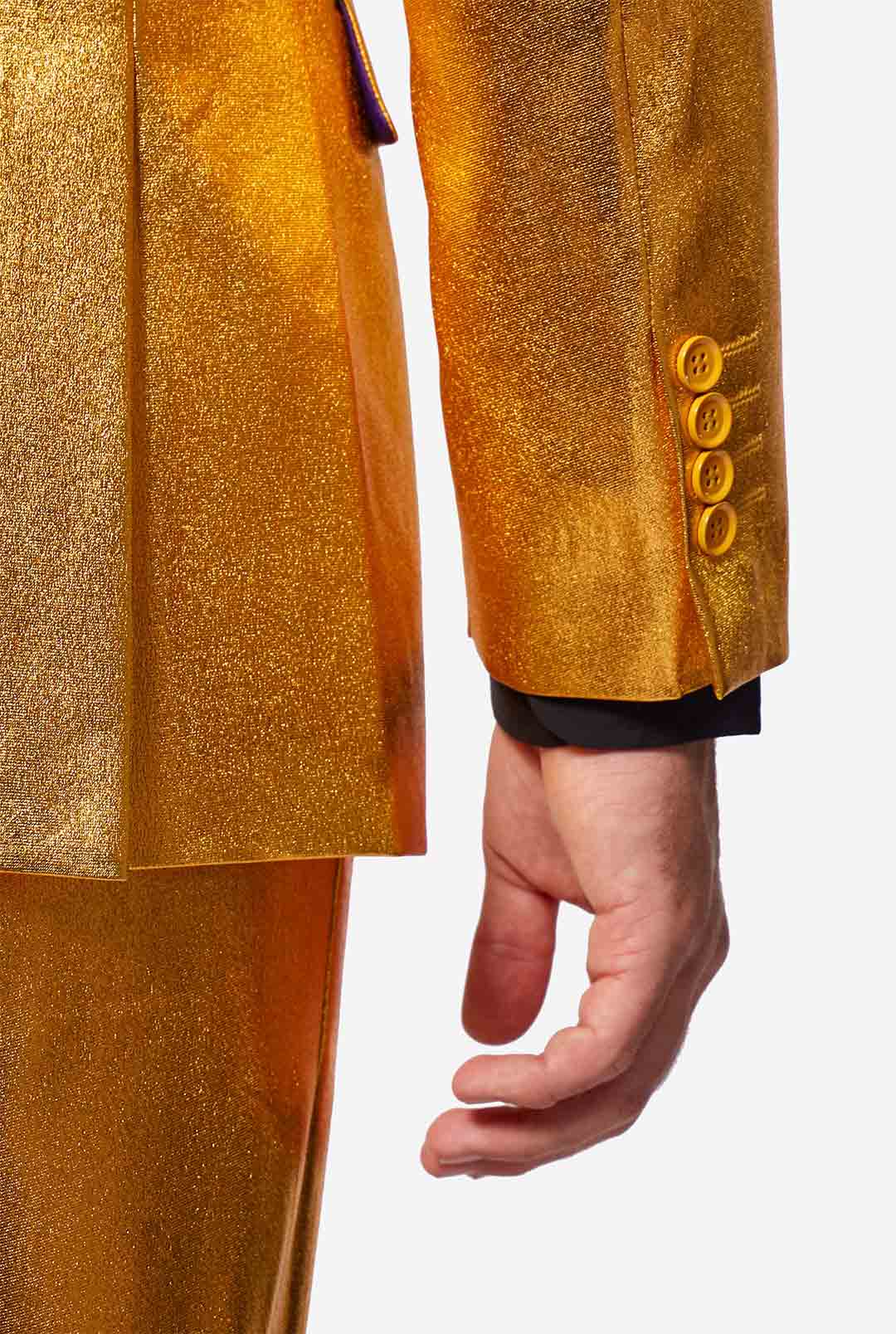 Groovy Gold | Golden foil print Men's Suit | OppoSuits