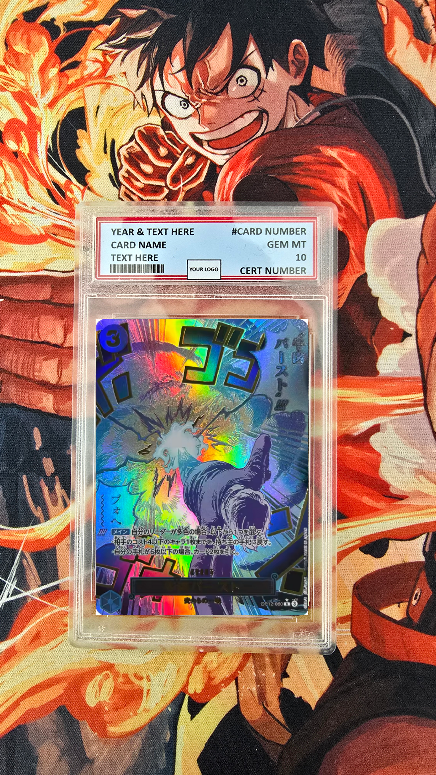 Graded PSA Style Manga Event Sanji Boeuf Burst OP12-060 Parallel